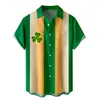Nova Camisa Havaiana de Verão Mais Vendida para Homens, Estampa Digital 3D, Manga Curta, Lapela, Top Casual
