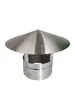 Chaminé de Aço Inoxidável Espessada com Tampa de Chuva Fogão a Lenha Boiler Coifa de Exaustão Boiler de Parede Fogão de Aquecimento Doméstico Tampa à Prova de Vento