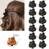 Set Lindo Transfronterizo de 12 Piezas de Pinzas Pequeñas de Colores, Pinzas Mágicas para Cola de Caballo Alta, Pinzas de Flor para la Parte Trasera de la Cabeza de Mujer, Pinzas para el Cabello