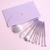 Cangzhou Conjunto de 10 Pincéis de Maquiagem Cor Roxo Estrelado Tamanho Viagem Conjunto Completo Bolsa de Armazenamento Portátil Ferramentas Profissionais para Maquiadores