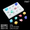 Molde de Silicona DIY Forma de Gota de Diamante Cubito de Hielo Molde para Decoración Aroma Fondant Pastel Chocolate Epoxi Yeso Hecho a Mano