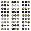 Botones de Metal Personalizados para Fabricante Botones Sólidos Curvos de Cuatro Botones Traje de Ropa Chaqueta Jeans Botones de Presión Ocultos