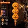 Decoração de Lanterna de Abóbora de Halloween Lanterna Cordão para Pendurar Lanterna de Terror Conjunto de Parede de Fundo Adereços de Atmosfera para Decoração de Shopping