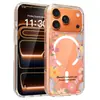 Funda de Teléfono con Diseño Fresco Floral de Nicho Popular Transfronterizo que No Choca para Apple 17Promax, Cubierta Protectora Transparente Ligera