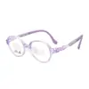 Armazón de Gafas Retro Tr90 de Silicona para Niños y Estudiantes con Varillas Antideslizantes Ajustables, Venta al por Mayor desde la Tienda de Fábrica de Gafas de Danyang