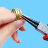 Alicate de Bico Fino Artesanal Ferramenta Multifuncional Atacado Cabo Vermelho Espesso Alicate de Corte Diagonal Mini Alicate de Bico Tesoura Potente para DIY