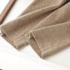 Pantalones Gruesos de Cachemira de Cuatro Niveles para Otoño e Invierno, Ropa Exterior Casual para Mujer, Pantalones de Punto con Bolsillo, Pantalones tipo Zanahoria Adelgazantes