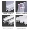Tira de Sellado para Puerta de Cristal Cabina de Ducha Tira a Prueba de Viento para Huecos de Puerta Tira de Goma Impermeable con Forma de H para Baño Sin Marco Puerta de Balcón Ventana