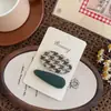 Nuevo Pasador de Tela a Cuadros Estilo Coreano Lindo para Niñas Color Sólido Pinza BB Pinza Lateral para Flequillo Accesorio para el Cabello