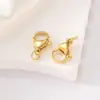 Fecho Lagosta de Aço Inoxidável Polido de Precisão Mais Argola Aberta Fivela de Conexão para Pulseira e Colar de Aço Titânio Acessórios para Joias DIY