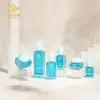 Botellas Cosméticas de Vidrio con Gradiente Azul Hielo, Botellas de Alta Gama para Loción Esencia, Botellas Vacías para Crema, Stock Listo del Fabricante al Por Mayor