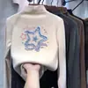 Camada base feminina com gola alta e forro de fleece, novo estilo outono/inverno 2026, camiseta interna de manga comprida, top com forro de fleece para crianças mais velhas
