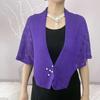 Xale de Pérolas para Mulheres, Xale Externo Fino de Verão para Cheongsam, Camisa da Moda e Estilosa que Protege o Pescoço, Xale Pequeno