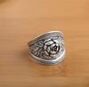 Nuevo Anillo Retro de Rosa Tridimensional Anillo de Flor de Peonía Flor de Mujer Floreciendo Riqueza Dedo Medio Exquisito Dedo Índice