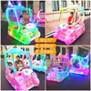 Coche de Choque Luminoso Cuadrado Estacionamiento Coche Eléctrico de Diversión Infantil Puesto de Mercado Nocturno Coche de Choque a Batería Coche de Juguete Infantil