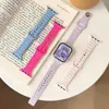 Correa de silicona delgada de tres eslabones adecuada para Apple Watch 9 10 S11 iWatch Pulsera ultrafina