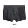 Comercio exterior verano malla de seda helada calzoncillos bóxer para hombre cintura media hueco modal transpirables calzoncillos bóxer al por mayor