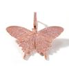 Collar con colgante de mariposa de circonita estilo hip-hop europeo y americano, estilo retro, cadena de suéter de gran sentido, accesorios transfronterizos al por mayor