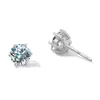 Pendientes de Plata de Ley S925 con Diamante Moissanita de 1 Quilate Chapados en Oro Blanco de 18K Pendientes de Lujo de Nicho de Gama Alta