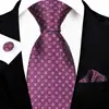 Conjunto de Corbata de Tres Piezas para Hombre 8cm Ropa Formal de Negocios Corbata Bordada Jacquard de Seda de Poliéster Logo Corbata Atada a Mano Personalizada