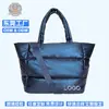 Bolso Tote de Nailon Ligero Personalizado para Mujer Bolso Acolchado Bolso de Hombro Cruzado con Puntadas Literarias
