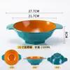 Tazón especial para hot pot picante, tazón grande con dos asas, tazón para fideos de arroz y fideos de caracol, tazón comercial para hot pot picante, vajilla de melamina, tazón para tienda de fideos