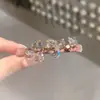 Exquisito y Dulce Pasador para el Cabello con Pedrería de Cristal Estilo Coreano, Pinza de Pelo Moderna y Versátil para Mujer, Accesorio para el Cabello
