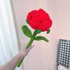 Girassol Gigante e Grande Buquê de Rosas, Presente Criativo de Dia dos Namorados para Namorada, Flores Tecidas à Mão para a Temporada de Formatura
