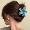 Patrón de Horquilla Impreso con UV de Flor Transfronteriza Se Puede Personalizar con Horquilla Personalizada Pinza de Tiburón Accesorios para el Cabello de Horquilla de Plumeria de Gama Alta