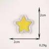 Parche Bordado de Estrella de Cinco Puntas y Corazón en Colores Macaron, Parche Autoadhesivo DIY, Pegatina de Tela para Ropa, Bolsos y Diarios, Lindo