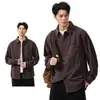 Ropa para Hombre Xintang 2026 Camisa de Manga Larga de Color Sólido con Cuello de Solapa de Tencel Lyocell para Hombre, Chaqueta Camisa de Estilo Minimalista Casual