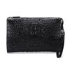 Cartera de Piel Genuina de Cocodrilo para Hombre, para Llevar en la Mano, de Gran Capacidad, Casual, Portátil, Tipo Clutch, Bolso de Mano de Moda para Negocios para Hombre