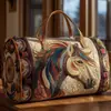 2026 Nueva Serie Transfronteriza Animal Caballo Bolsa de Viaje Acolchada Portátil de Corta Distancia Multifuncional Bolsa Deportiva para Fitness