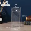 Em estoque tipo snap bolsa de embalagem de pvc transparente luvas à prova d'água meias roupas íntimas bolsa de embalagem autoadesiva conjunto de bolsa com gancho X20