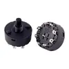 Interruptor Giratório de Engrenagem Preto 29mm Pequenos Eletrodomésticos Mixer Multiuso Interruptor Giratório Redondo 2345 Engrenagens Multi-Velocidades