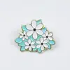 Broche de Flor de Rosa y Tulipán Transfronterizo Versátil Metal para Ropa de Niña Corsage Insignia de Joyería Pequeña Fresca Accesorios