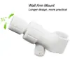 Baño Estilo Americano Desviador de Tres Vías Brazo de Ducha Superior Aspersor Divisor de Tres Vías Adaptador de Brazo de Extensión Cabezal de Ducha Cromado Soporte de Pared