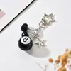 Llavero Popular Transfronterizo Dado Bola 8 Billar Cadena de Teléfono Personalizada Colgante Colgante de Bolso de Billar Cereza Accesorio