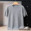 Outono/Inverno 2026 100% Caxemira Pura Gola Redonda Tricô Manga Curta Masculino Cor Sólida Suave Quente Suéter de Caxemira Top