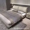 Cama de casal de tecido técnico em couro estilo creme cama de quarto cama macia cama estofada estrutura de cama de casamento cama de solteiro cama de madeira maciça cama de tecido cama cama