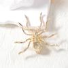 Broche de araña de aleación único con diseño de nicho de personalidad exagerada europea y americana, joyería que combina con todo, estilo diario para mujer.