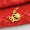 Pulseira de ouro areia pingente DIY latão banhado cor de ouro loja de ouro 24k com pingente de ouro falso outlet de fábrica