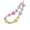 Corrente de celular com pingente de borboleta e flor em miçangas, cor dopamina, DIY ccd chain pendant de Yiwu