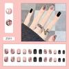 Mostrando Arte de Uñas Blanco Otoño e Invierno Necesario Arte de Uñas de Diamante Brillante Temperamento de Hada Pura Diamante Completo Usar Armadura 24 Piezas