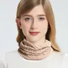 Bufanda Bohang de Seda y Cachemira Nueva para Otoño e Invierno para Mujer, Estilo Versátil Unisex, Calentador de Cuello de Seda de Morera, Bufanda Pequeña para el Cuello