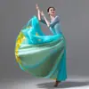 Traje de Danza Clásica Atuendo de Presentación Falda de Gran Oscilación de 720 Grados Doble Capa Falda Media de Danza China Falda de Tul para Práctica de Danza Moderna