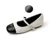 Zapatos Mary Jane Cuadrados Acolchados de Flor de Camelia que Aumentan la Altura 5 cm para Mujer, Nuevos Zapatos de Correa Única Color-Bloque Estilo Francés 2025