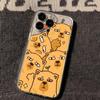 Design de Animais Fofos em Tela Cheia Adequado para iPhone 17 Pro Max, Capinha para Celular Apple 15, 16/13 Transparente, 14 Cobertura Total X