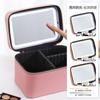 Estuche de Maquillaje de Cuero PU Listo para Usar, Conveniente para que los Maquilladores lo Lleven al Salir, Estuche de Maquillaje de Gran Capacidad al por Mayor del Fabricante
