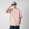 Camiseta Guck Heavy Pound para Hombre de Manga Corta de Verano Sin Género Color Sólido Secado Rápido Camiseta de Marca de Moda Simple Blanca Camiseta de Manga Corta para Pareja